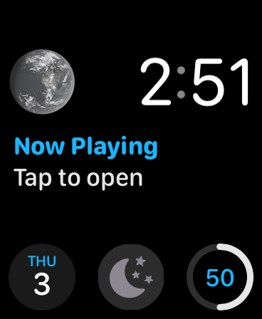 Simple Sleep Timer for Babies - Apple Watch face showing the Simple Sleep Timer for Babies app complication