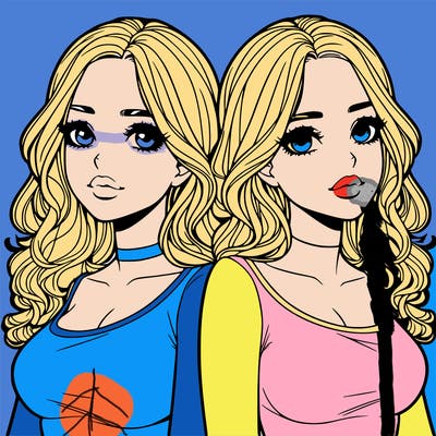 realistic twin sisters