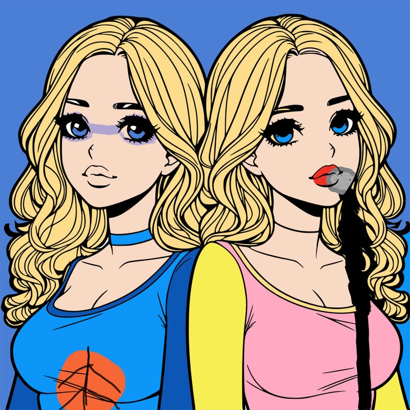 realistic twin sisters