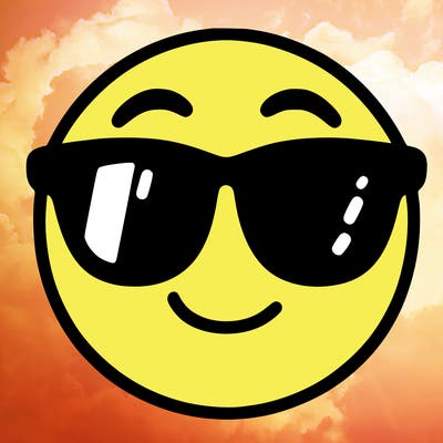 emoji with sunglasses
