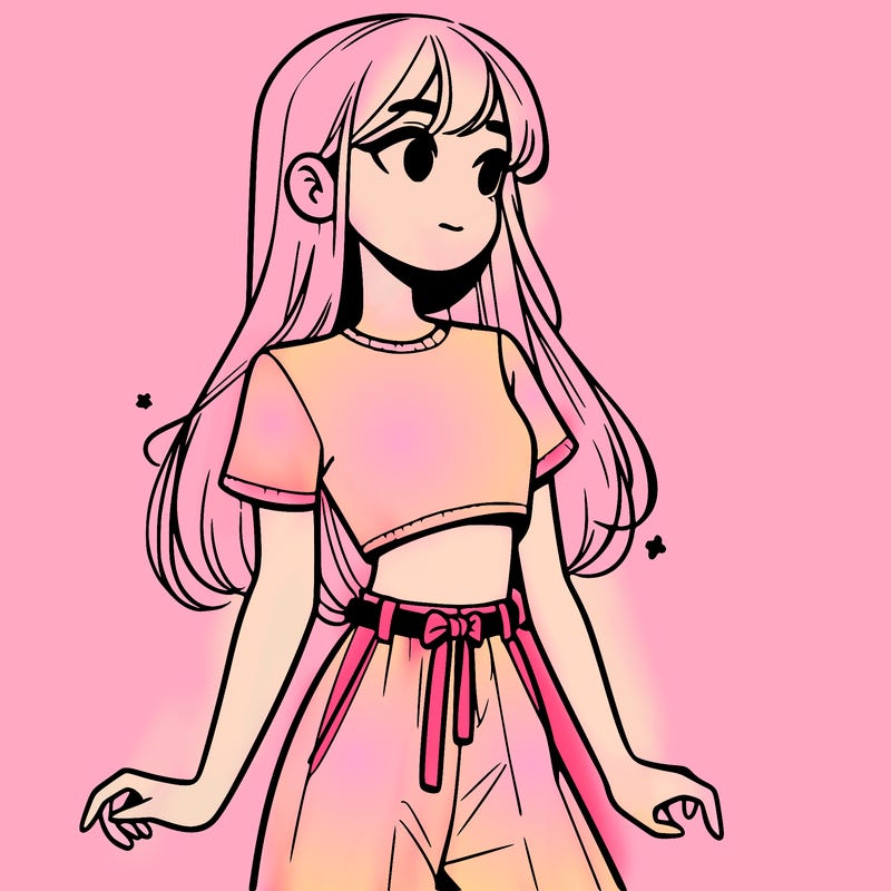 girl in a cute crop top