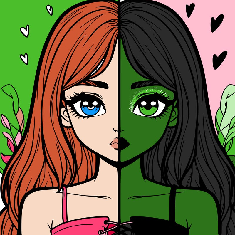 realistic girl split