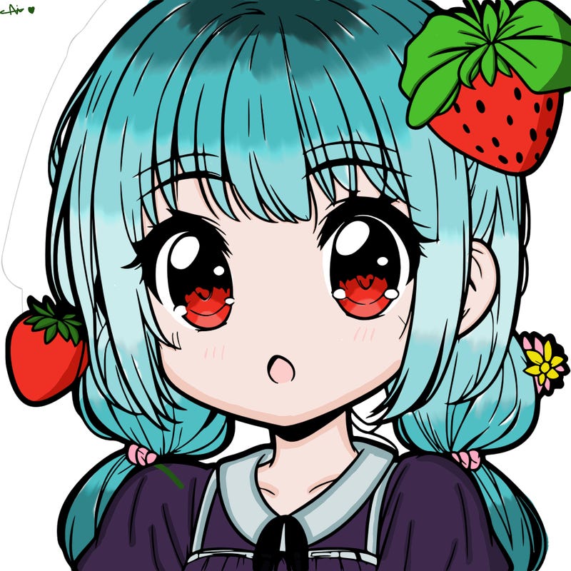a anime strawberry girl