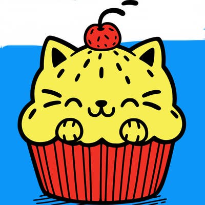 cat cupcake