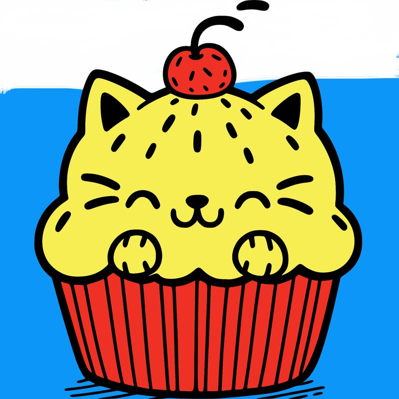 cat cupcake