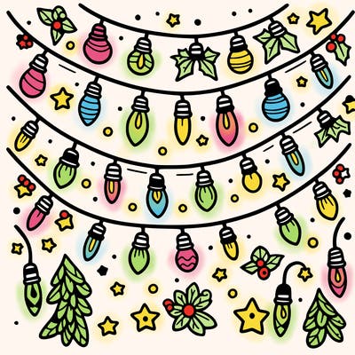 christmas light garland