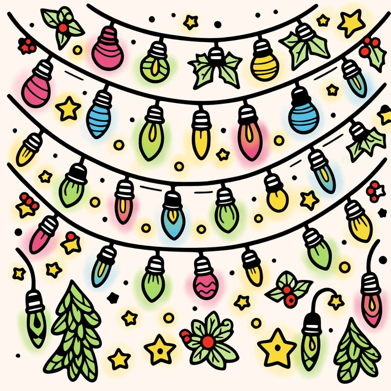 christmas light garland