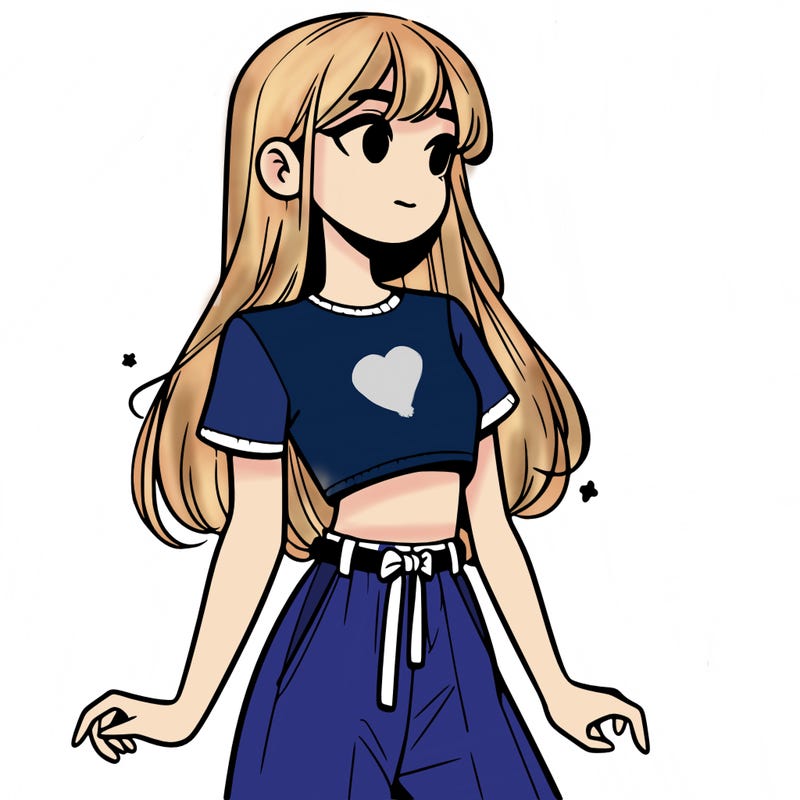 girl in a cute crop top