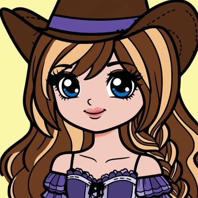 a country girl wearing a cowboy hat