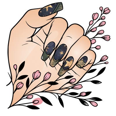 nails with french tip