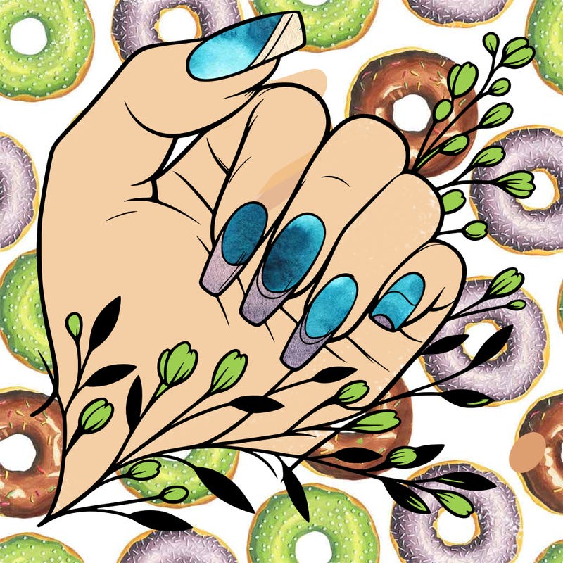 nails with french tip