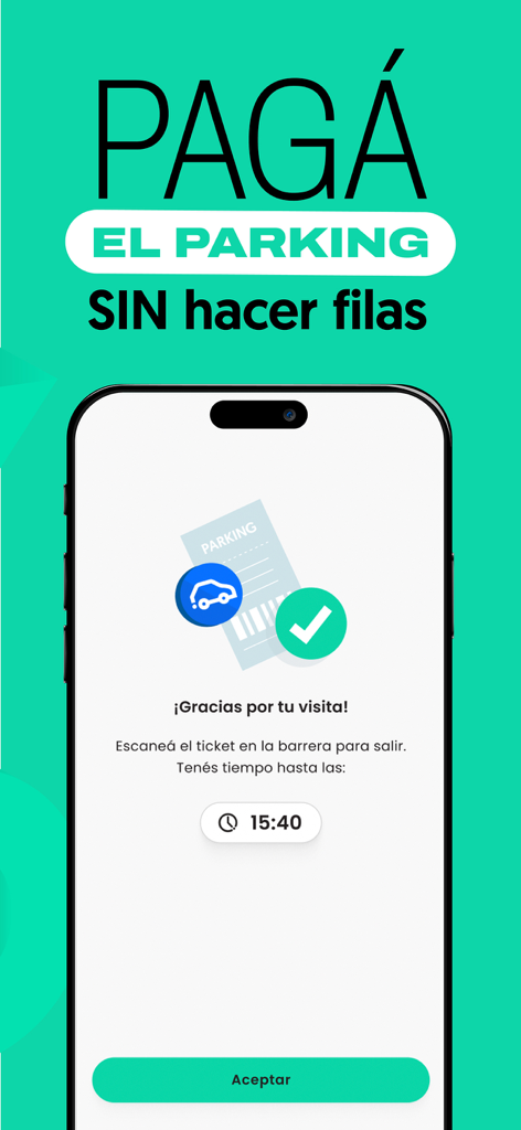 Ein Smartphone, das die Parkgebühren-Bezahlfunktion der appa-App anzeigt.
