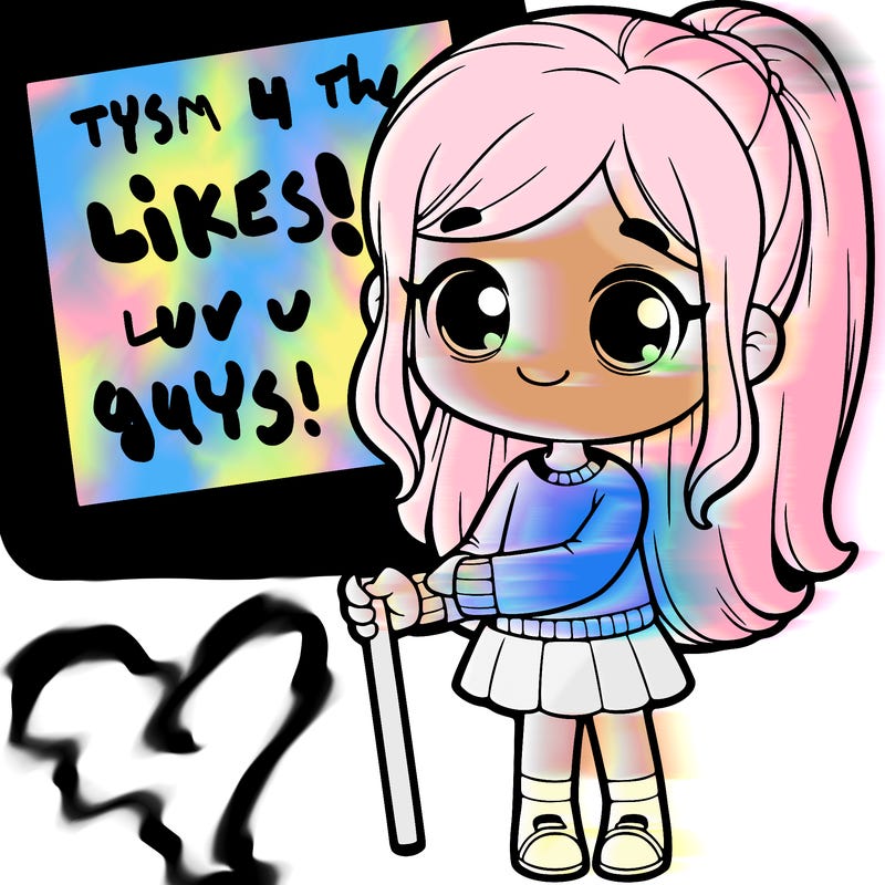 girl holding a blank sign