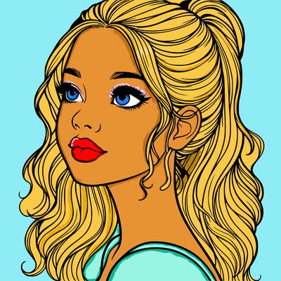 beautiful realistic girl