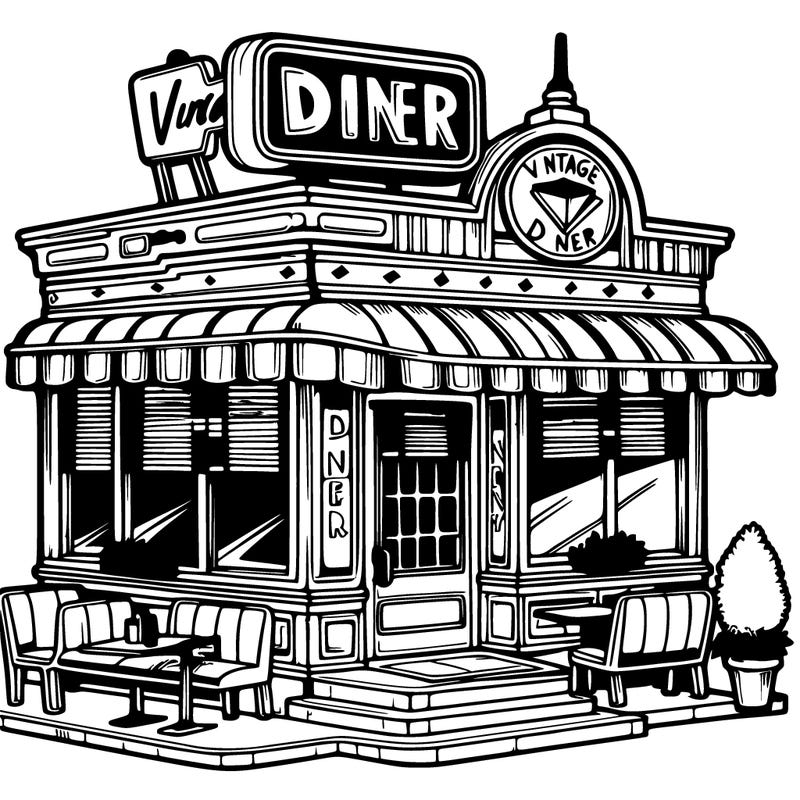 vintage diner