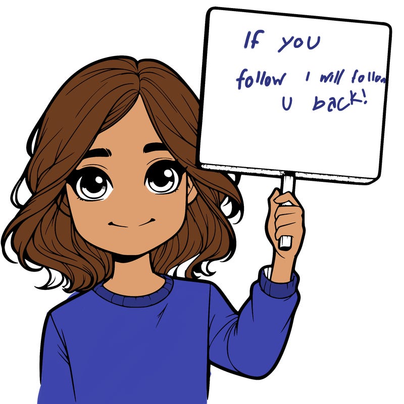 realistic girl holding up a sign