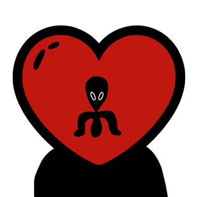 a blank heart