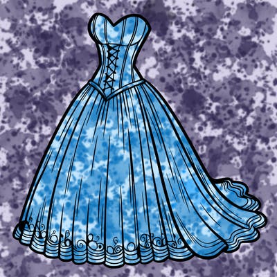 wedding dress-corset and a long and flowy skirt