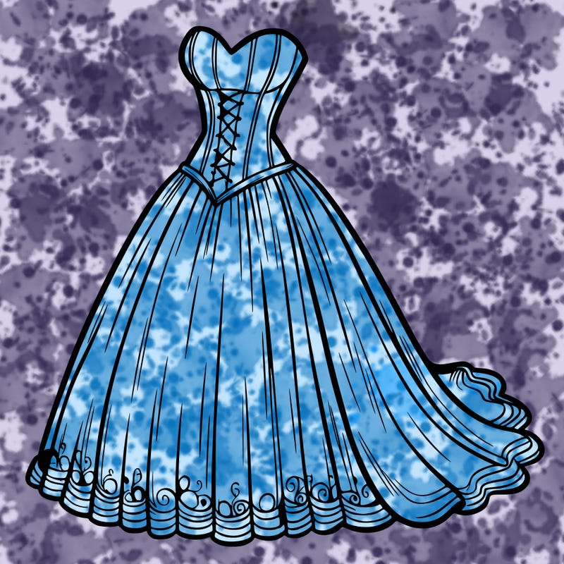 wedding dress-corset and a long and flowy skirt