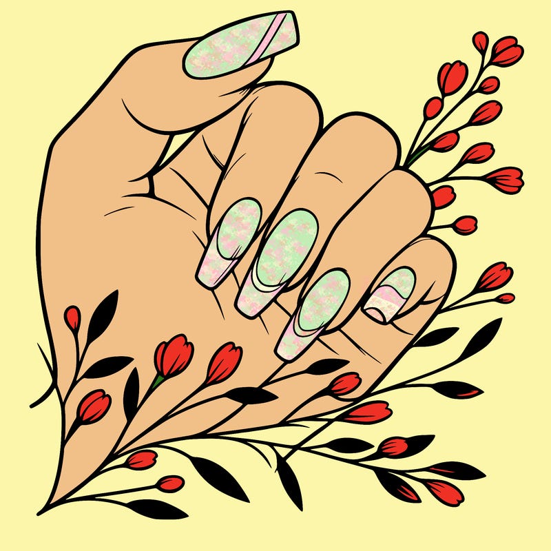 nails with french tip