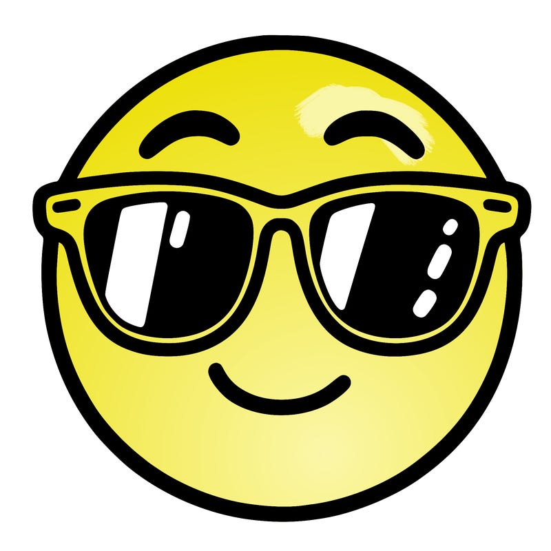 emoji with sunglasses