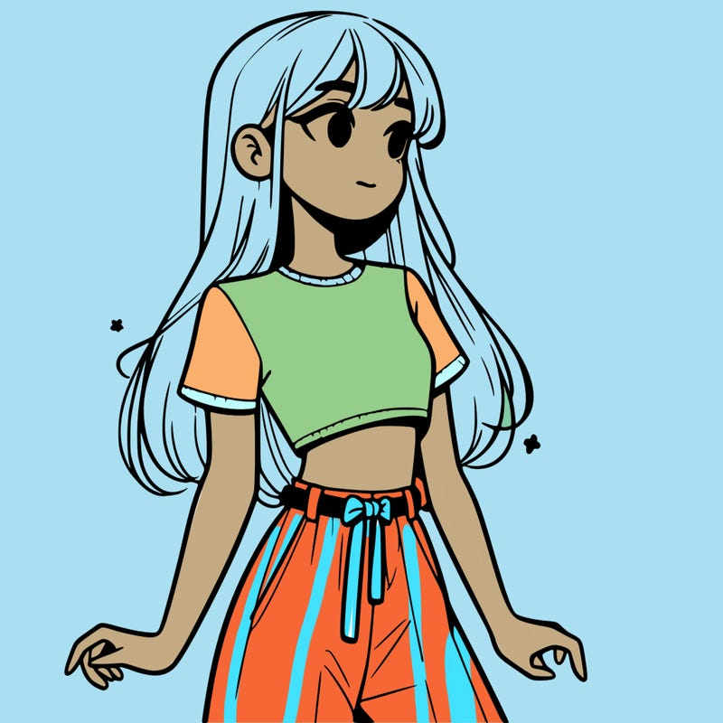 girl in a cute crop top