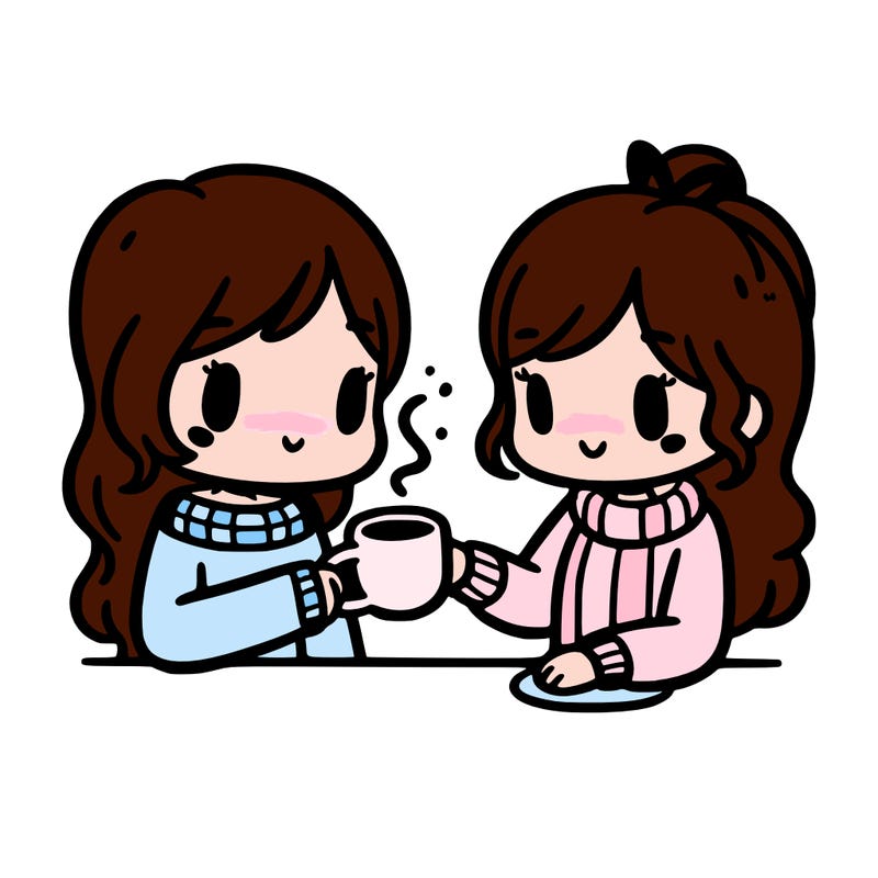 girl drinking coffee