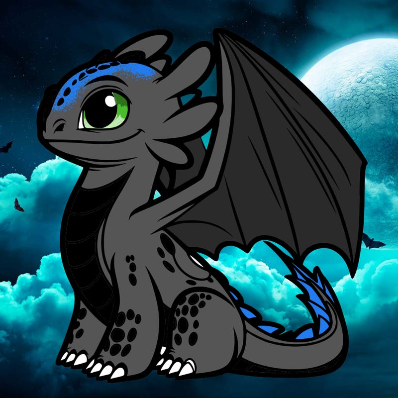 toothless from how to train your dragon