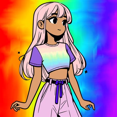 girl in a cute crop top