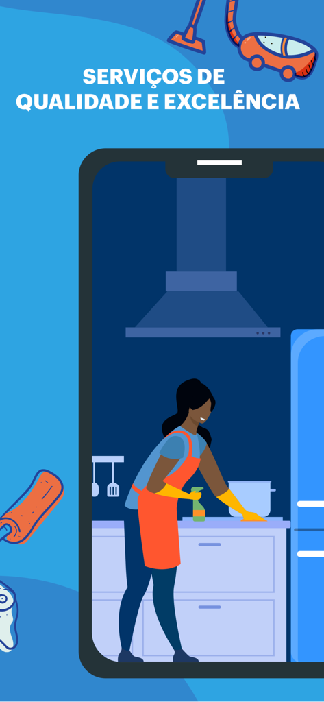 Work - A woman cleaning a kitchen countertop representing professional domestic services in the Work app