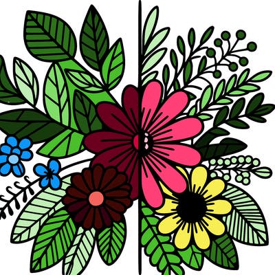 flowers split