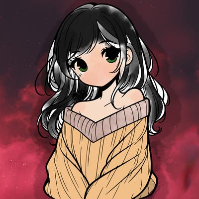 shy pretty girl wearing a sweater that is falling off one shoulder portrait