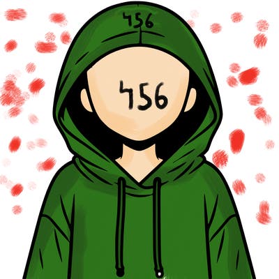 faceless girl in hoodie