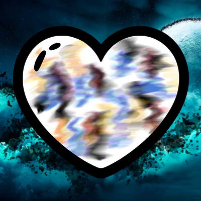 a blank heart