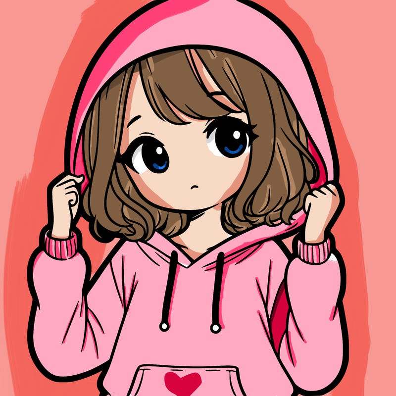 girl with hoodie