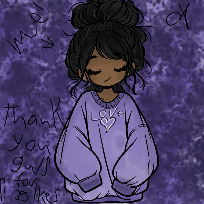 girl with baggy sweatshirt and messy bun