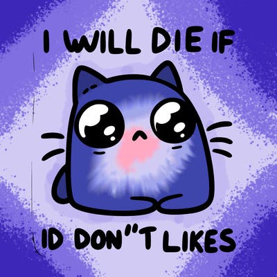 a cat that will die if we don’t get 10 likes