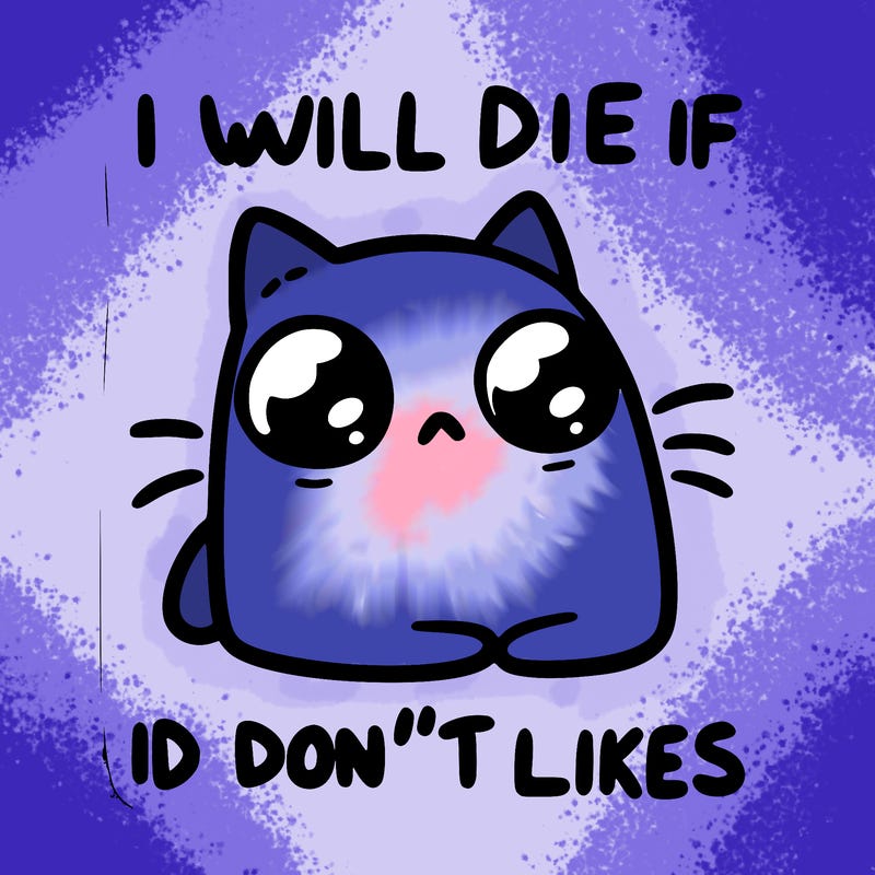 a cat that will die if we don’t get 10 likes