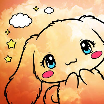 anime cinnamoroll cute fluffy