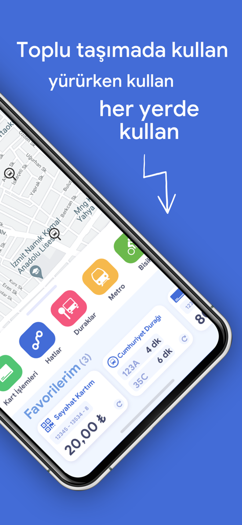 Kentkart - Kentkart 모바일 앱, 대중교통 지도, 버스 도착 시간, 디지털 카드 잔액 표시