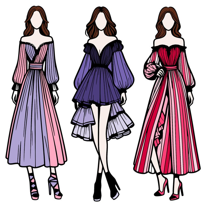 fashion models dresses