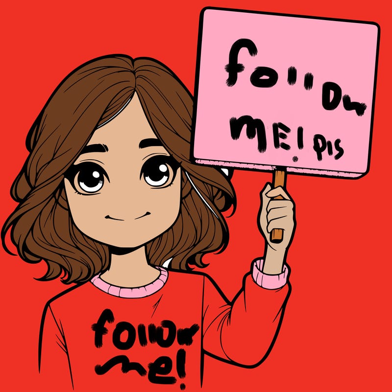 realistic girl holding up a sign