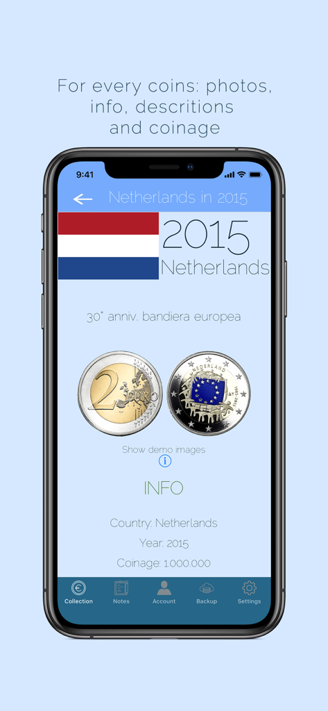 Euro Coins Album - Information and photos of a Dutch commemorative coin in the Euro Coins Album app