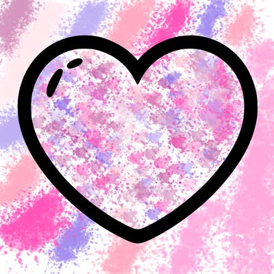 a blank heart