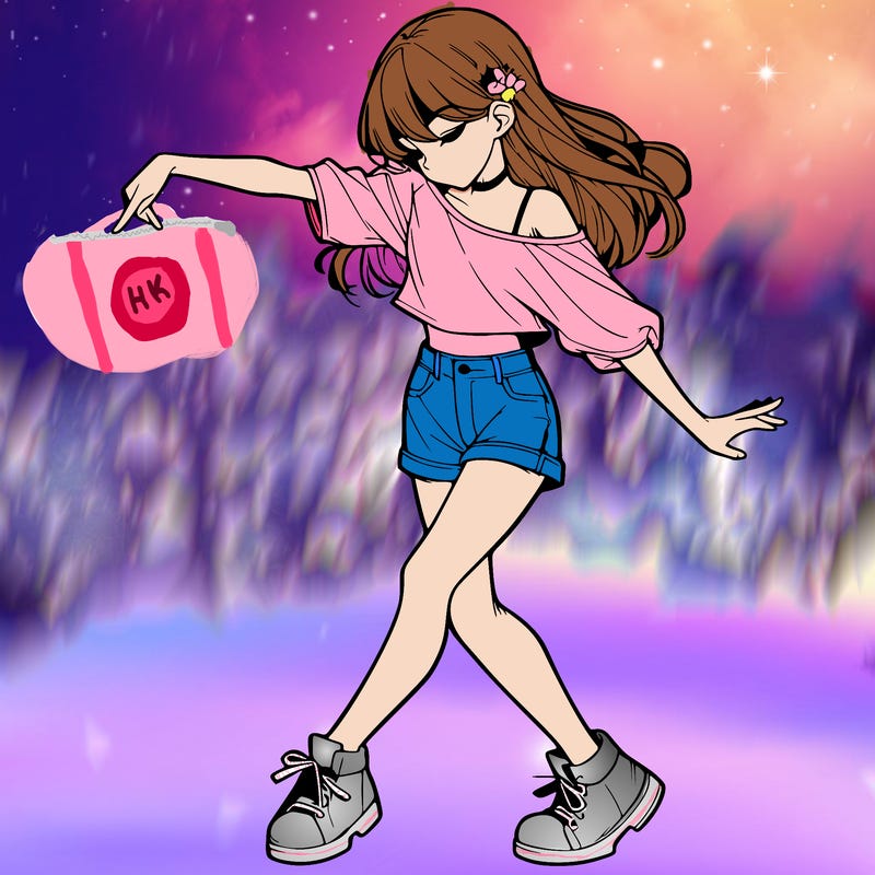 realistic girl danceing