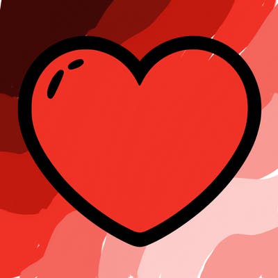 a blank heart