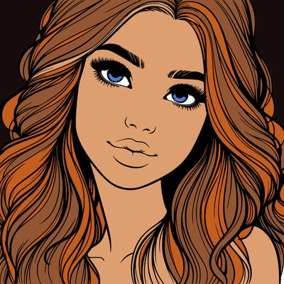 beautiful realistic girl