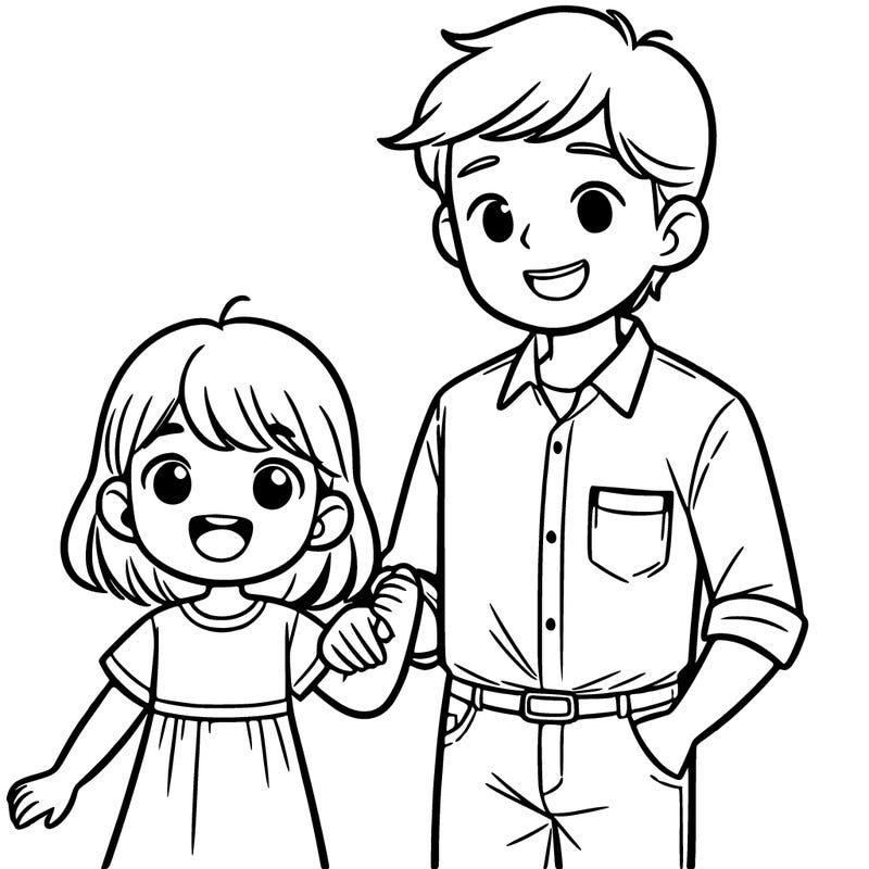 dad and daughter