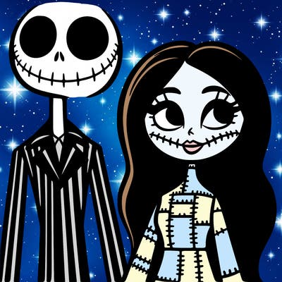 the nightmare before christmas jack and sally