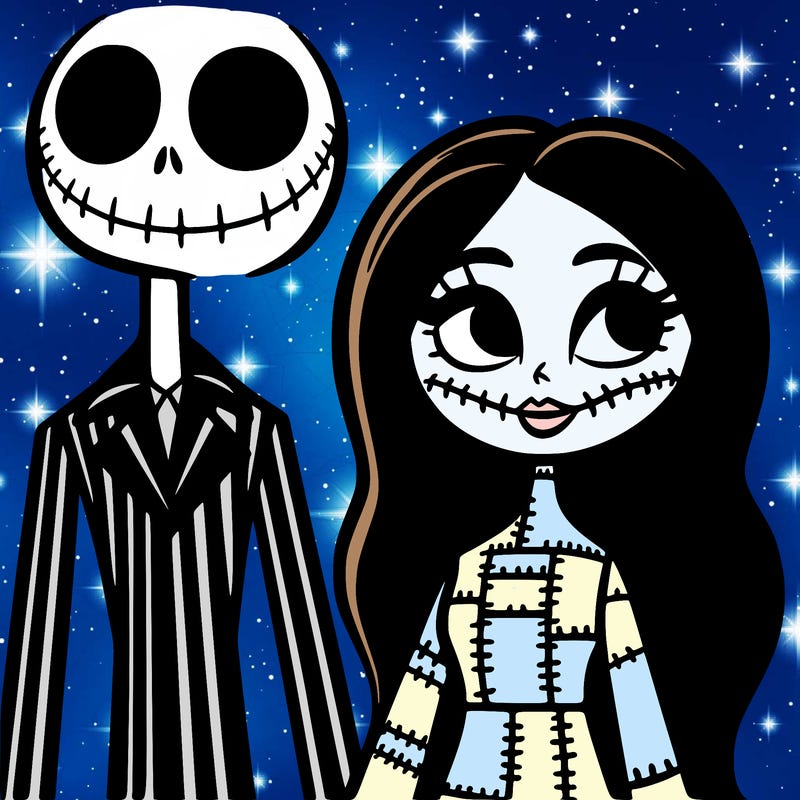the nightmare before christmas jack and sally
